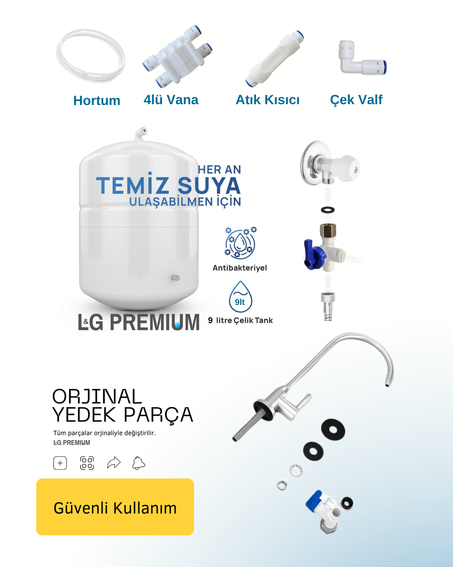 L&G Premium Su Arıtma Cihazı 9 litre