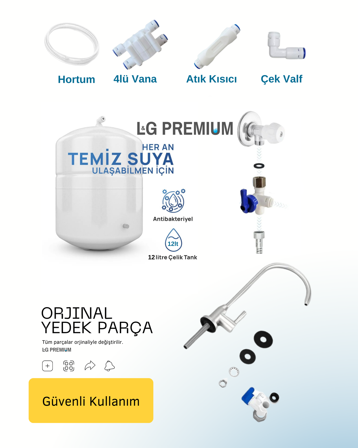 L&G Premium Su Arıtma Cihazı 12 litre